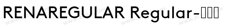 RENAREGULAR Regular字体转换